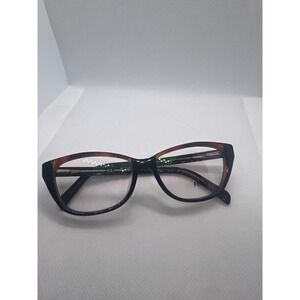 Fendi F1002‎ 001 Cat Eye Eyeglasses Frames Brown Black Italy Designer Frames